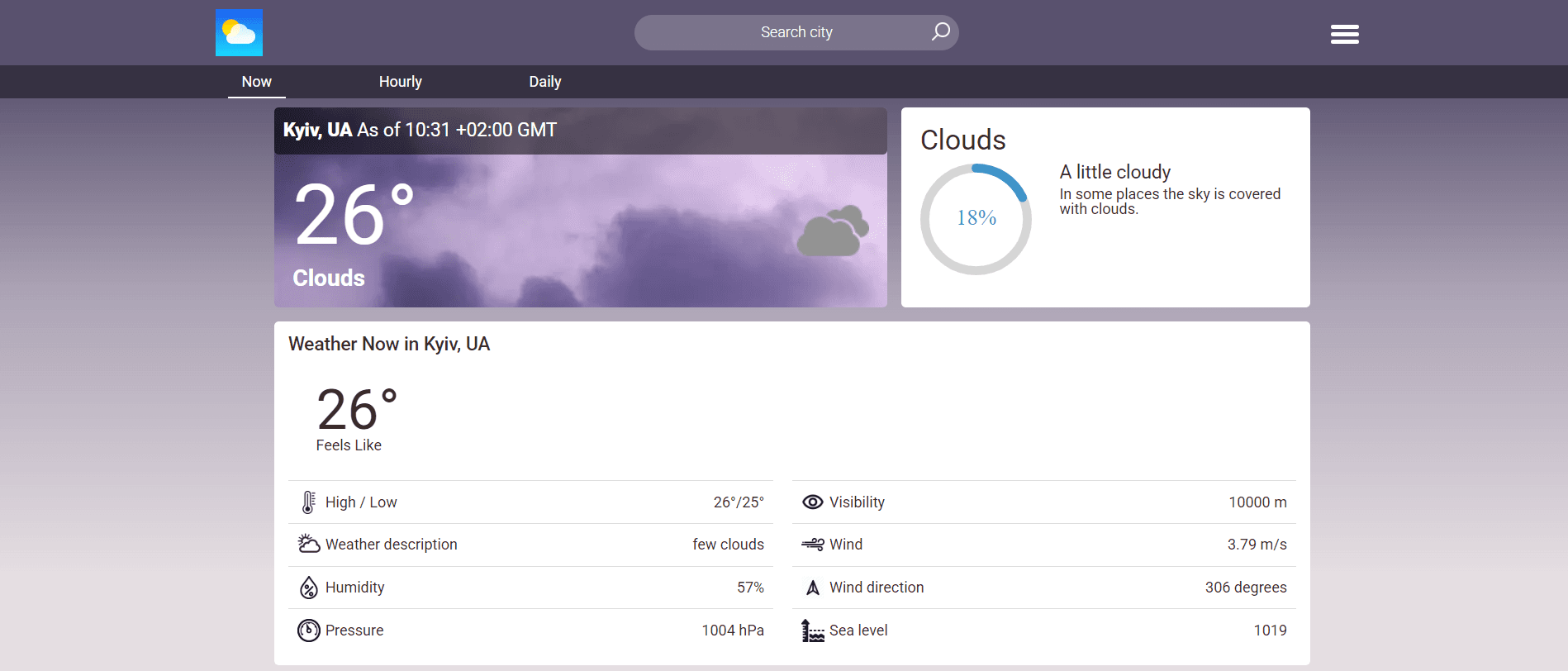 Weather Website
